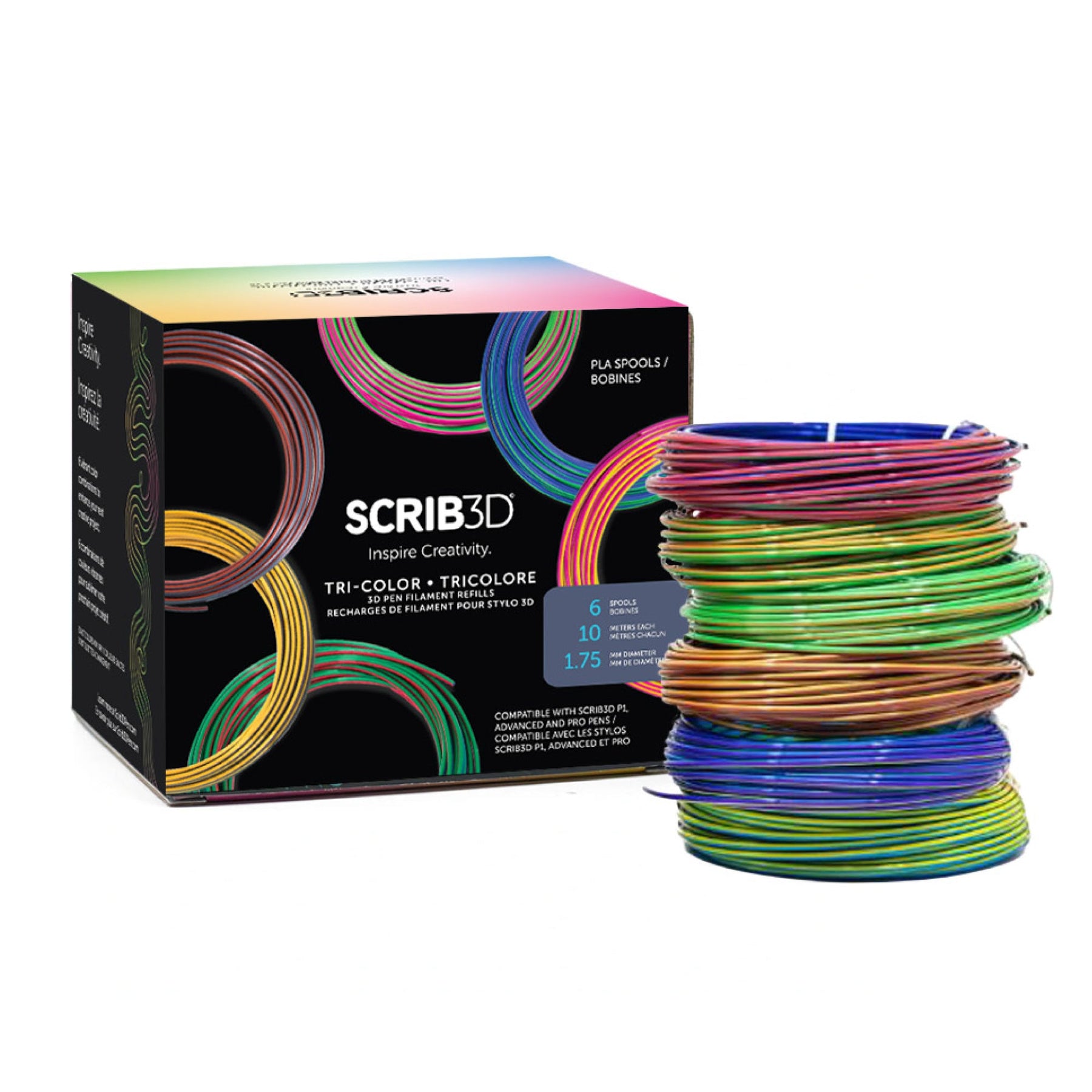 SCRIB3D Tri-Color Refills