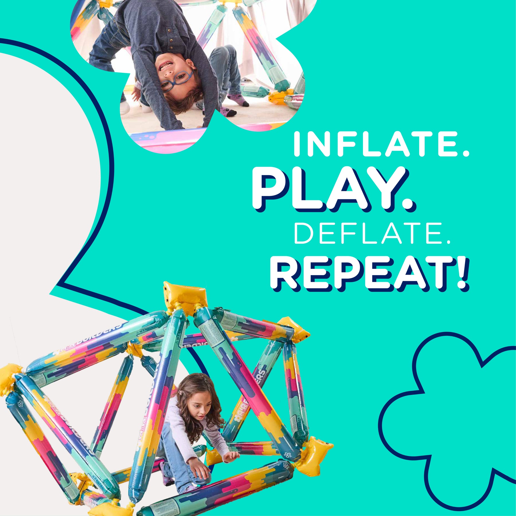 AirBuilders 69-Piece Giant Fort Builder Essentials Kit