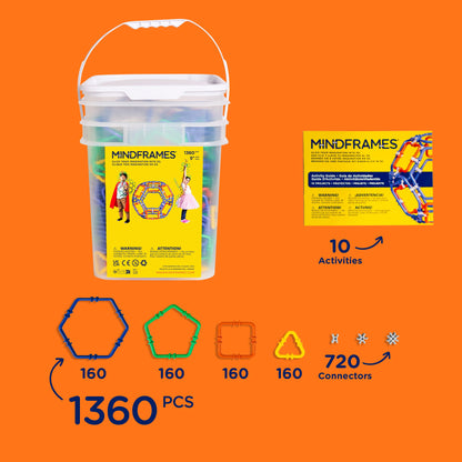 MindFrames Click ’n’ Create - Maker Wearable Construction Set (1360 pc)